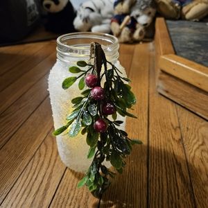 Lighted Christmas jar
